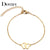 DOTIFI Stainless Steel Bracelet For Women Man Double Heart Gold And Silver Color Pulseira Feminina Lover's Engagement Jewelry